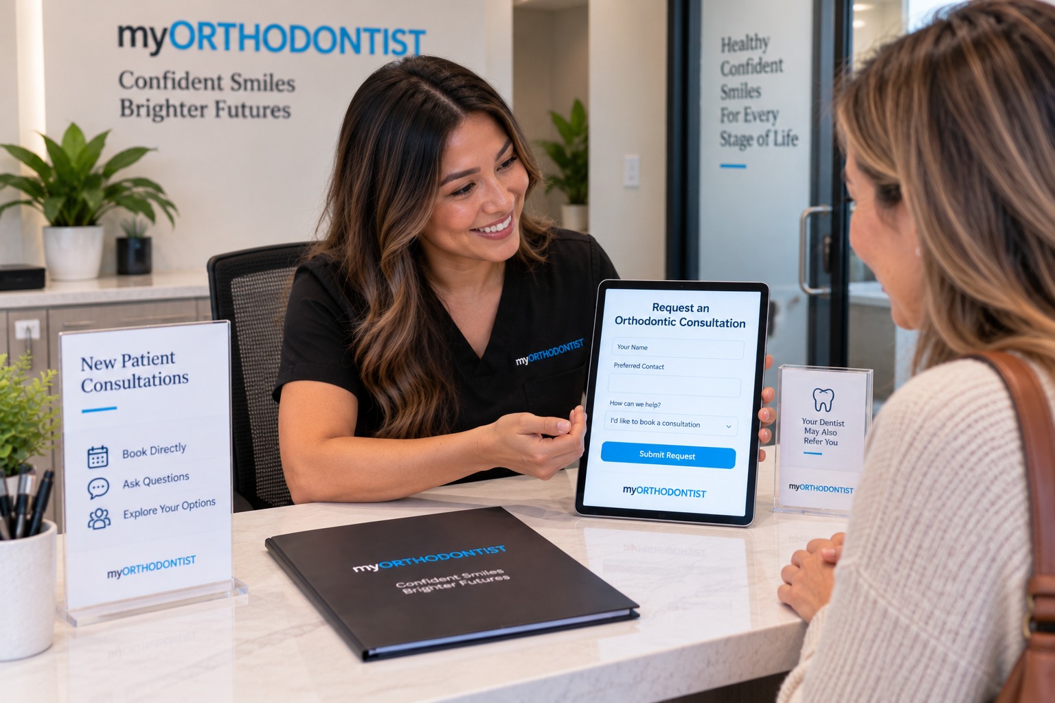 Patient requesting an orthodontic consultation directly with a treatment coordinator in Maple Ridge